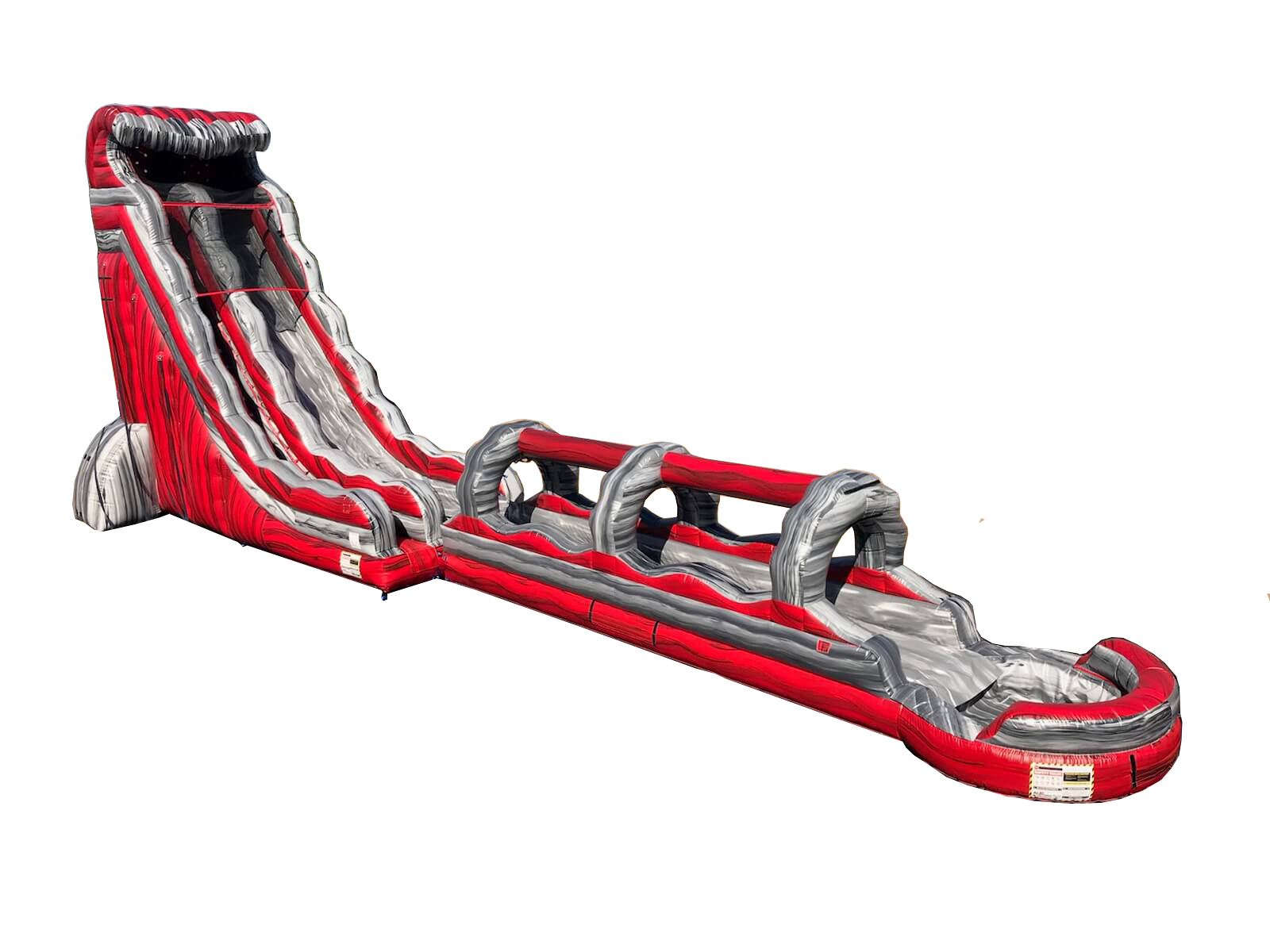 30'H dual lane water slide