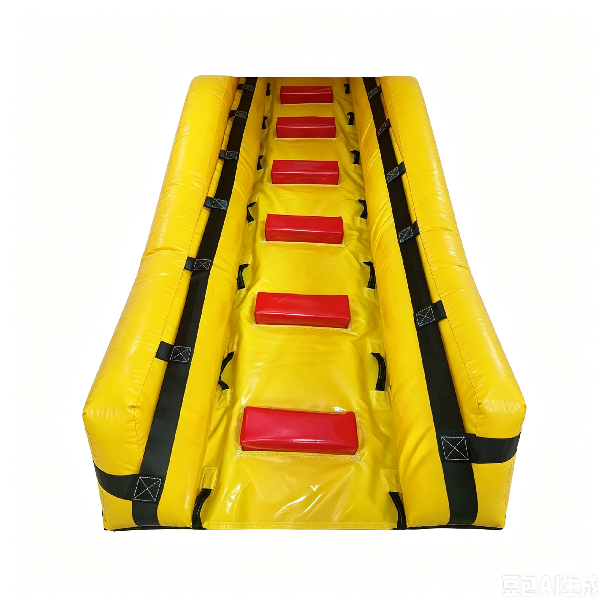 Yellow and Red Wave Style Water Slide