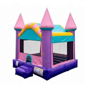 Princess Pink Purple Inflatable Castle Bounce House