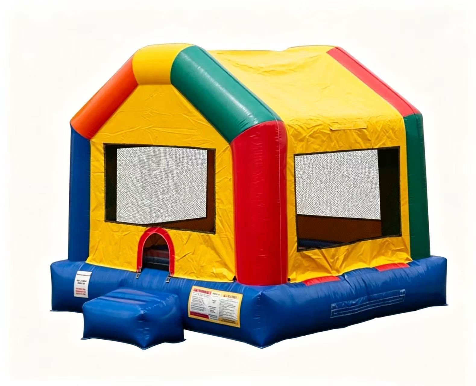 Multi Color House Inflatable Bounce House - Image 2
