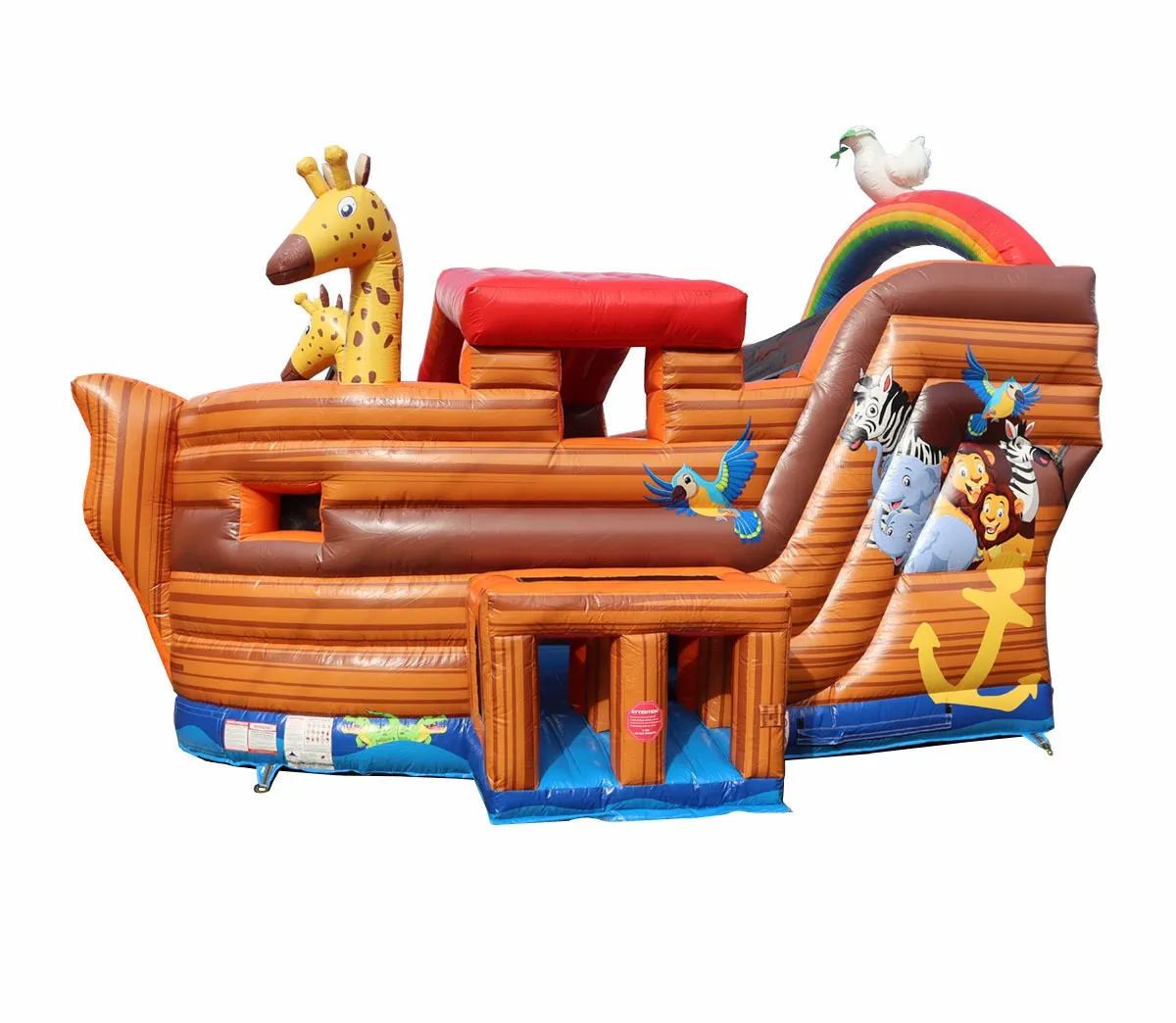 Deluxe Noah's Ark Bounce House and Slide Combo with Blower