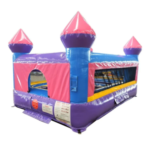 Junior Pink Castle Indoor Bounce House with Blower