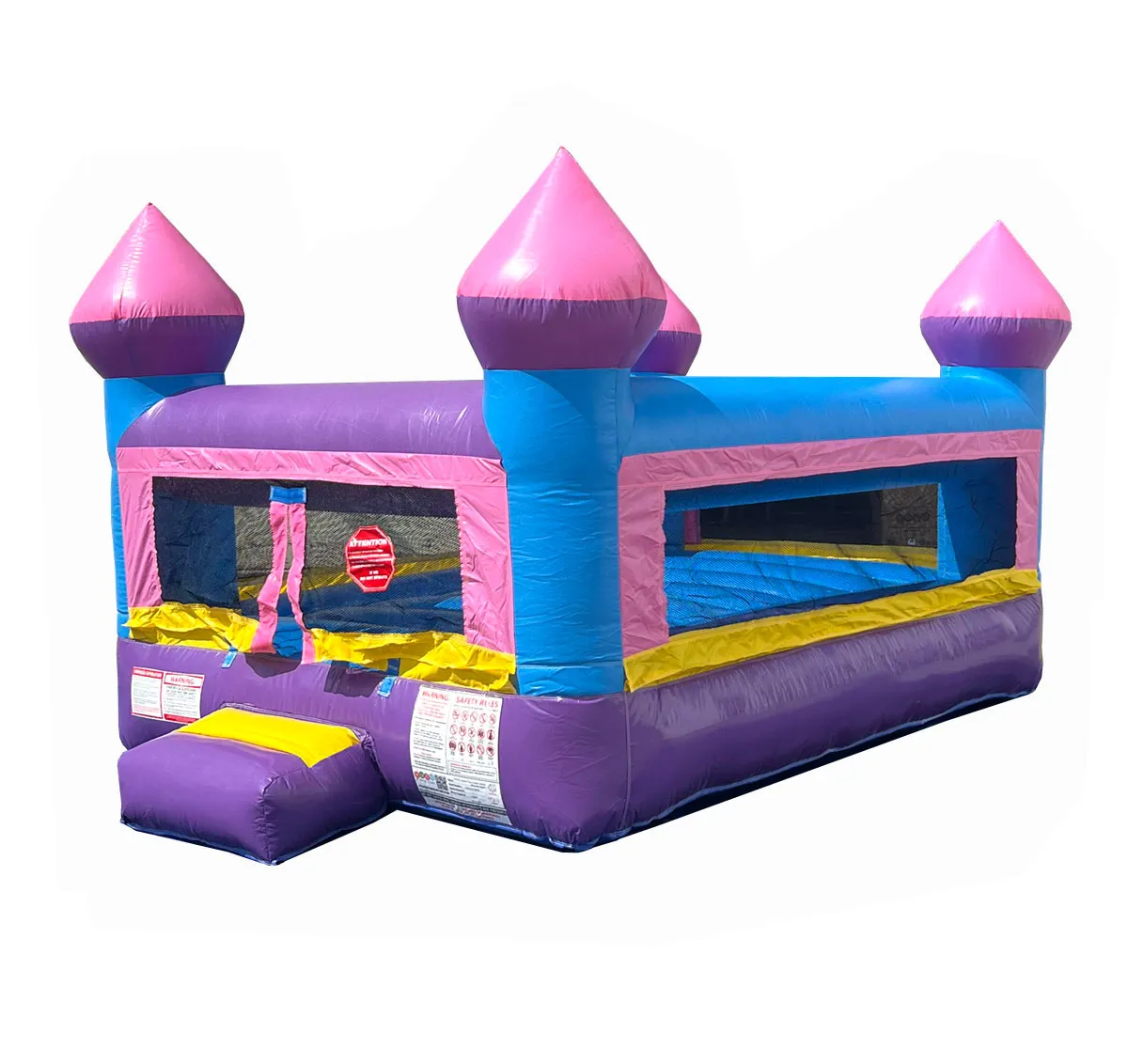Rental Lite Junior Pink Castle Indoor Bounce House with Blower