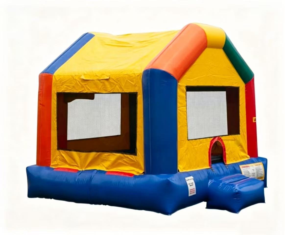 Multi Color House Inflatable Bounce House - Image 3