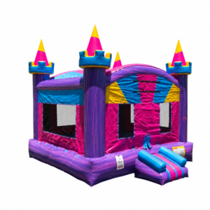 Purple Marble Princess Inflatable Bounce Castle