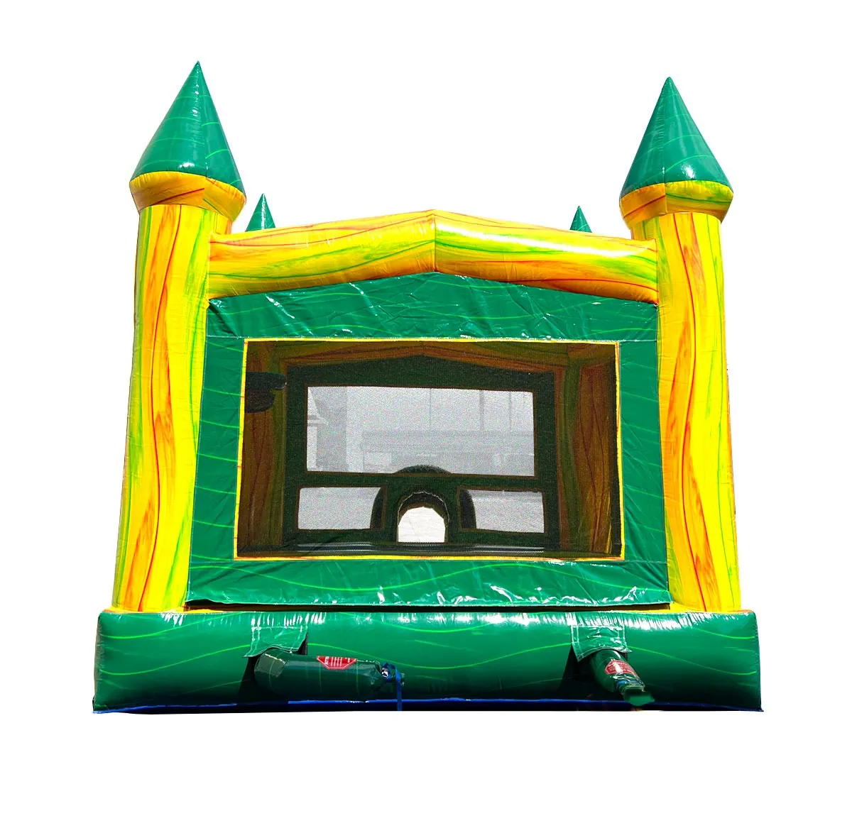 Green Marble Modular Bounce House with Blower - Image 3