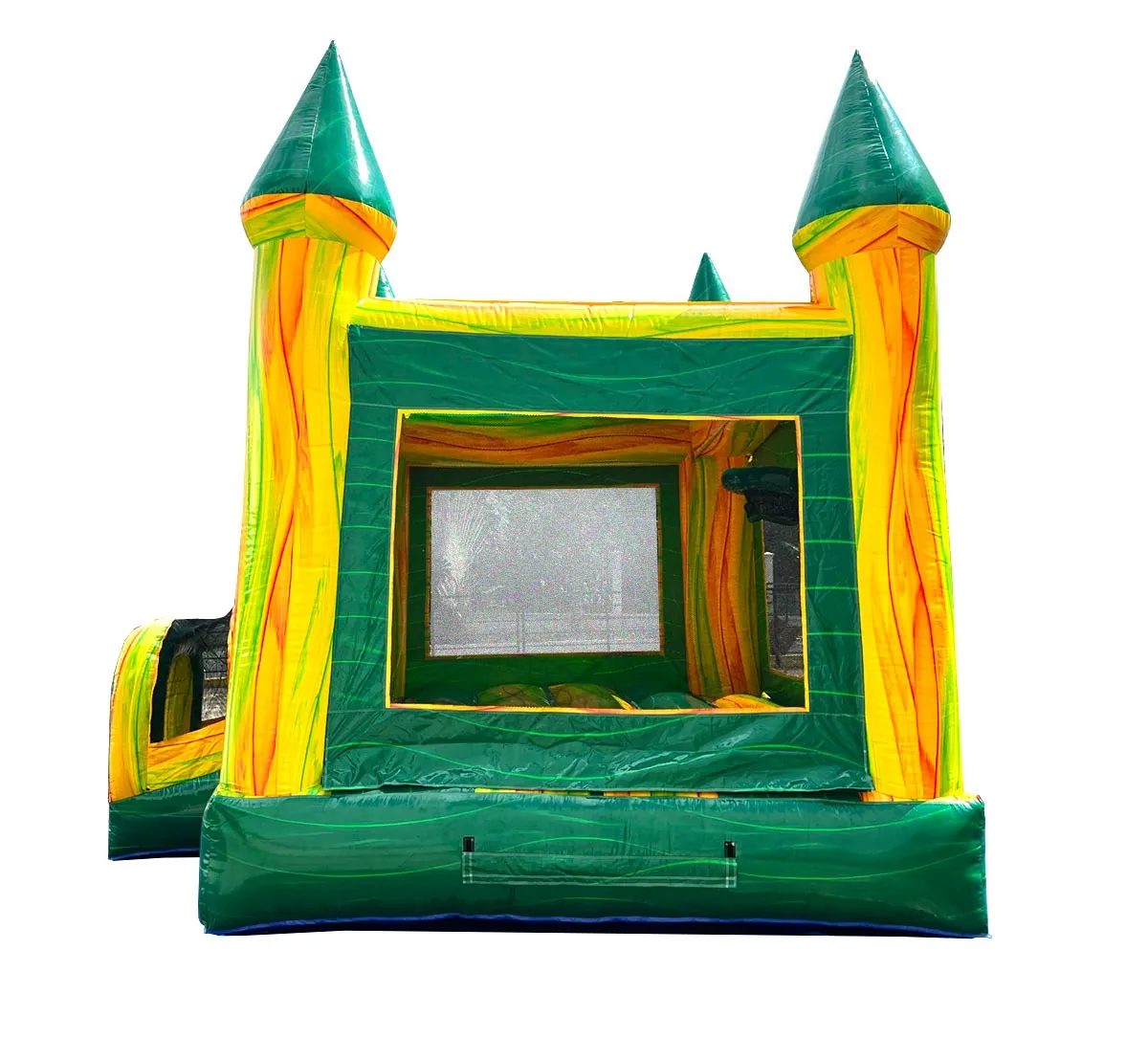 Green Marble Modular Bounce House with Blower - Image 4