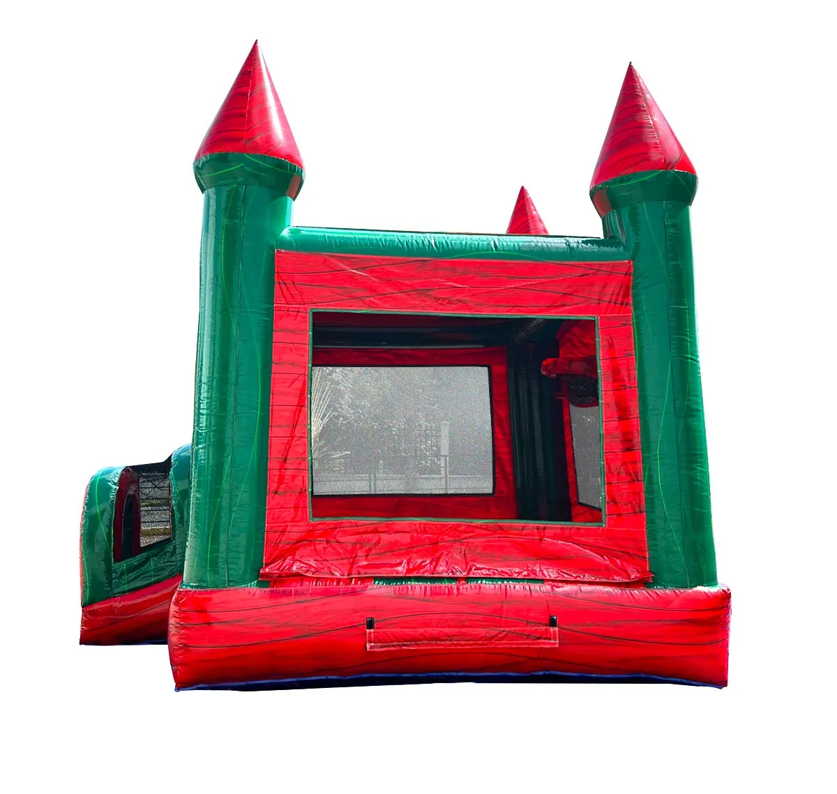 Red Marble Modular Bounce House with Blower - Image 2