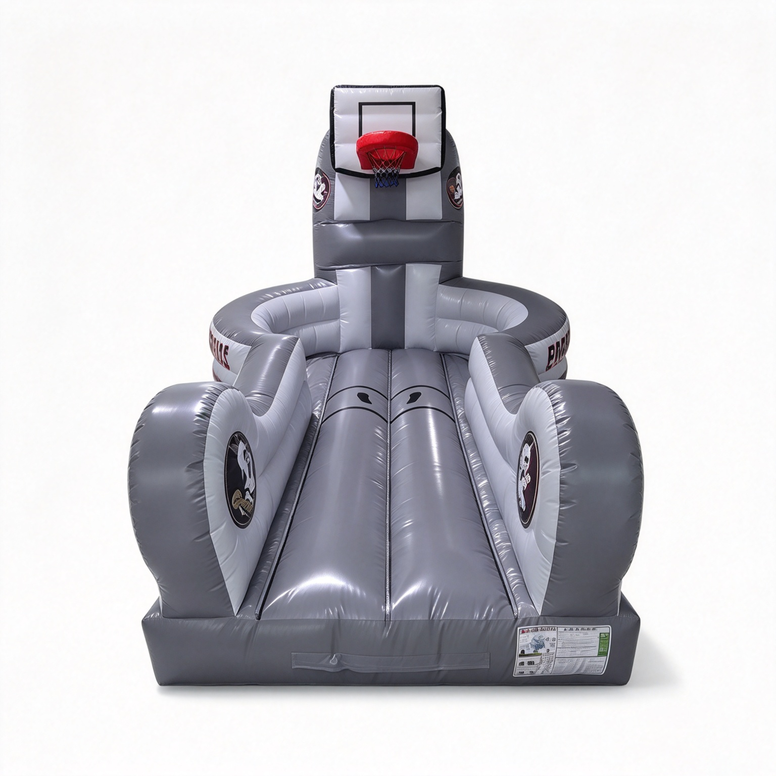 Grey Black Extreme Ball Run Inflatable Wipeout Sport Game - Image 4