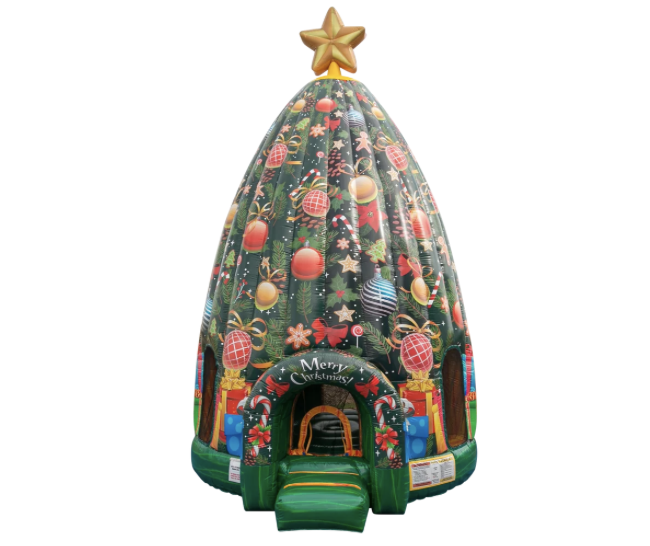 Christmas Tree Dome Inflatable Bounce House - Image 2