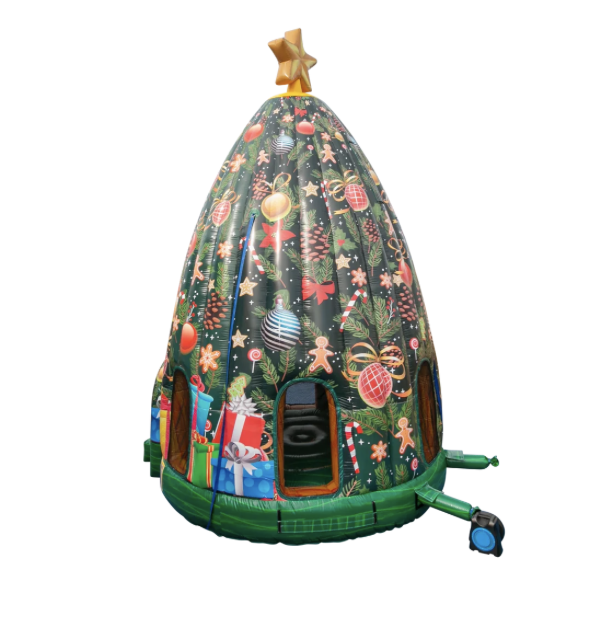 Christmas Tree Dome Inflatable Bounce House - Image 3