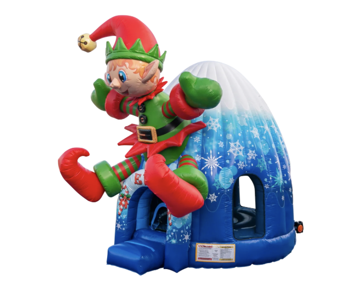 Christmas Elf Dome Inflatable Bounce House - Image 2