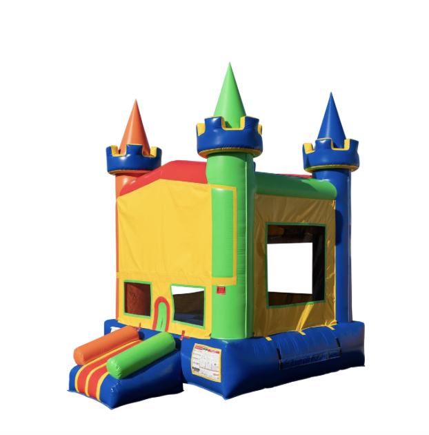 Rainbow Classic Castle Inflatable Bounce House - Image 3