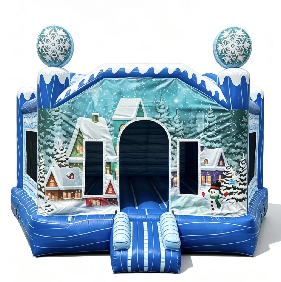 Winter Snow House Inflatable Bounce House
