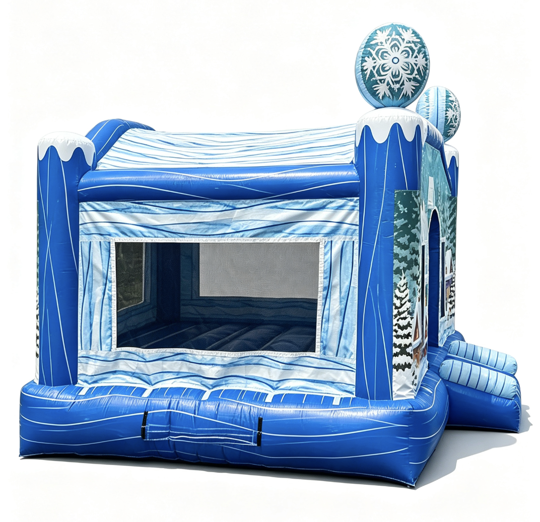 Winter Snow House Inflatable Bounce House - Image 2
