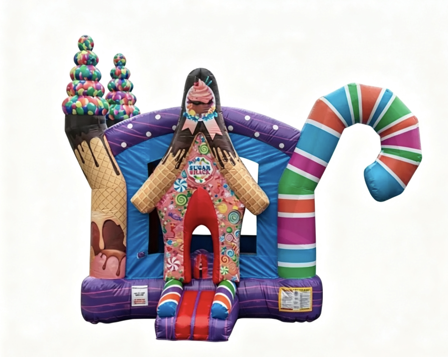 Unicorn Inflatable Bounce House With Small Slide