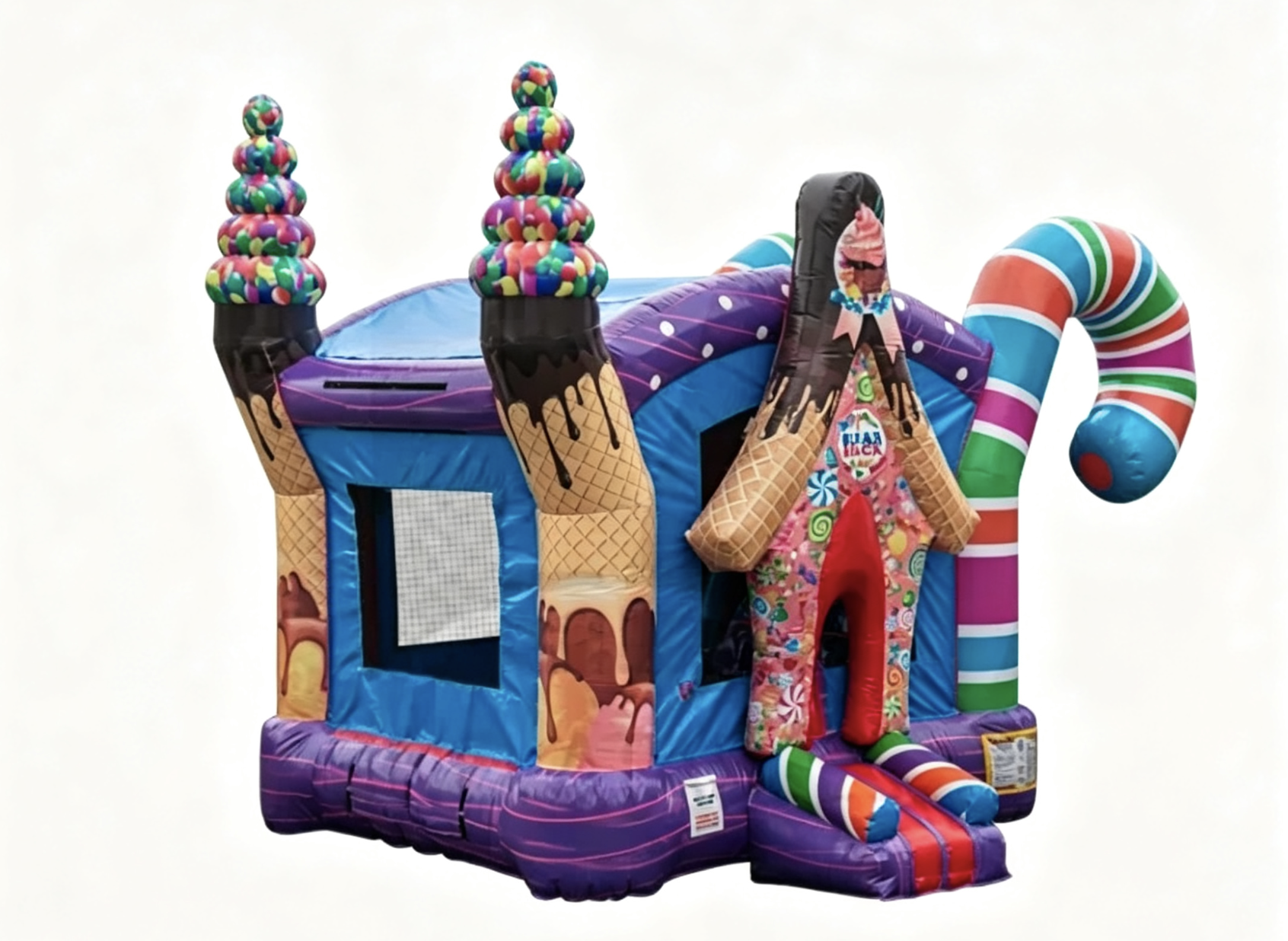 Unicorn Inflatable Bounce House With Small Slide - Image 2
