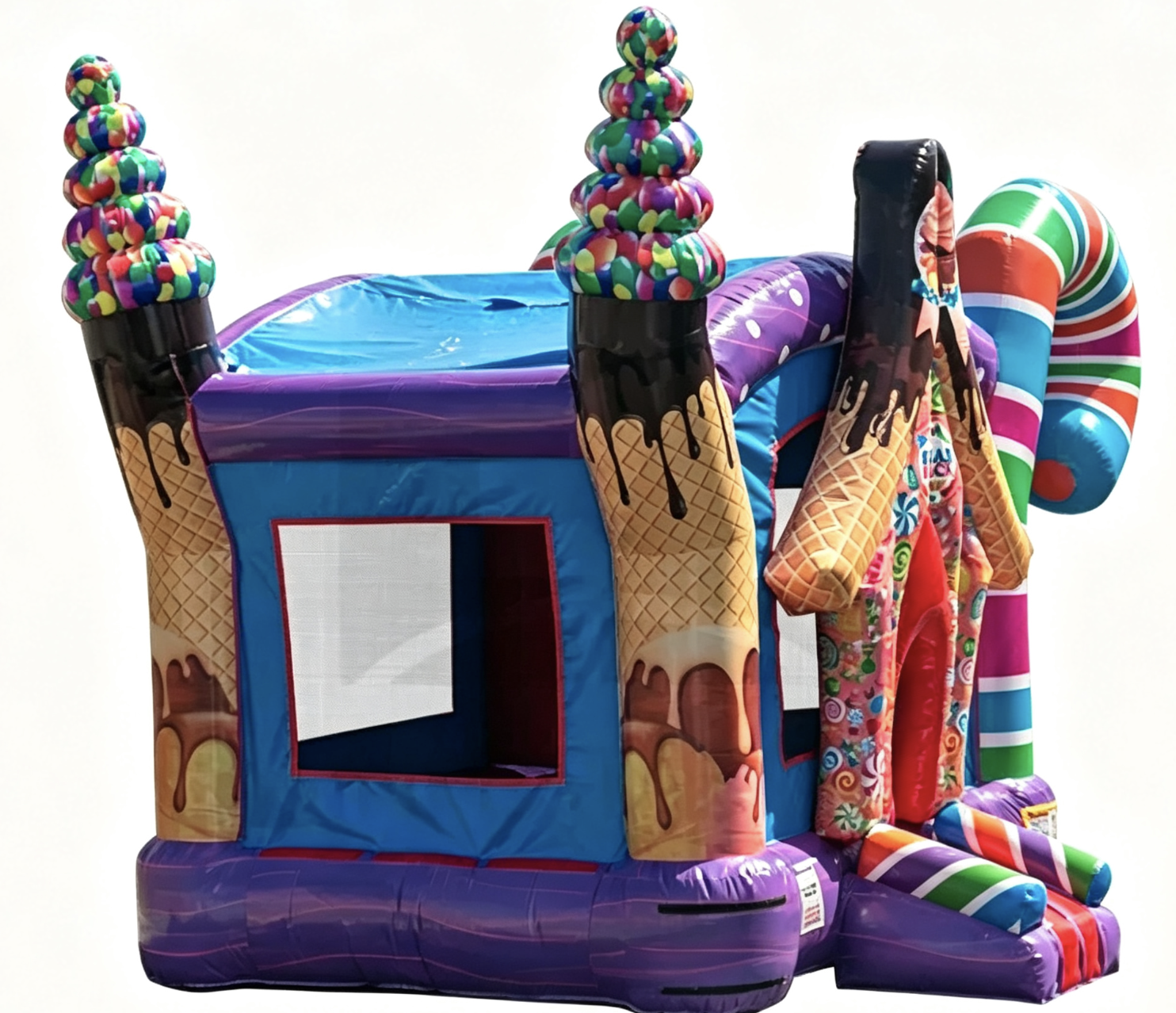 Unicorn Inflatable Bounce House With Small Slide - Image 3
