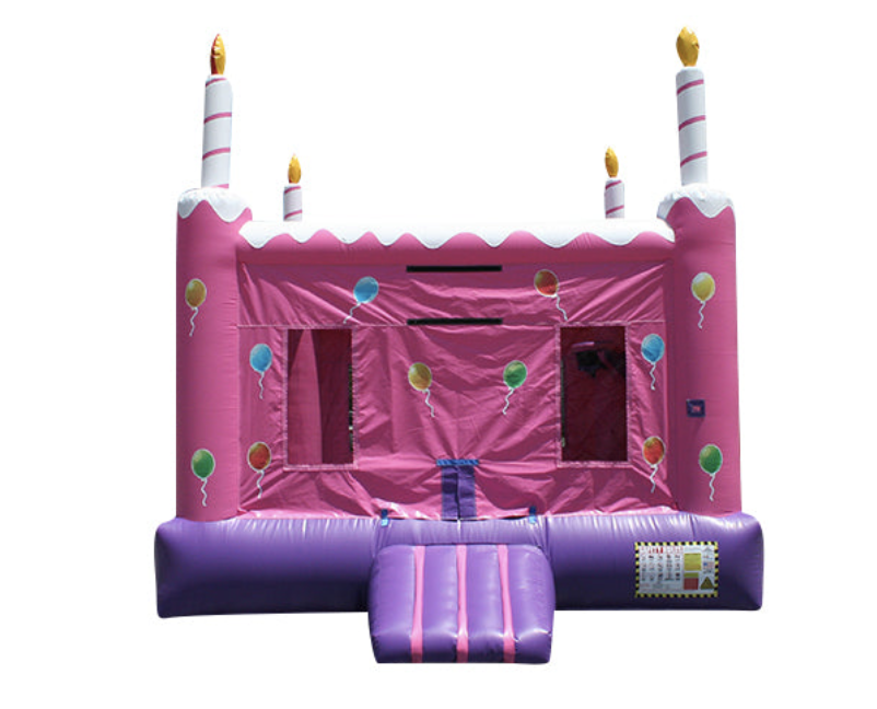 19ft×15ft Pink Birthday Cake Bouncy Castle Inflatable Bouncer