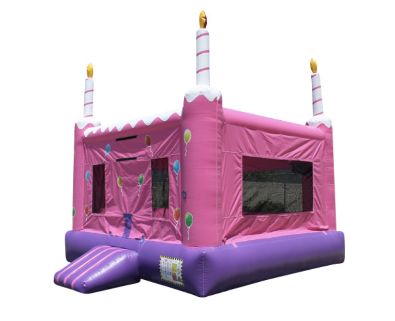 19ft×15ft Pink Birthday Cake Bouncy Castle Inflatable Bouncer - Image 2