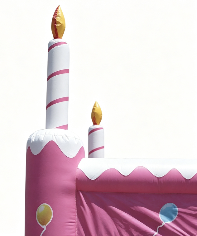 19ft×15ft Pink Birthday Cake Bouncy Castle Inflatable Bouncer - Image 4