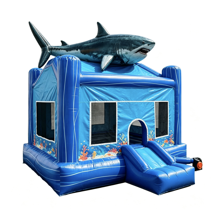 Unicorn Inflatable Bounce House With Small Slide