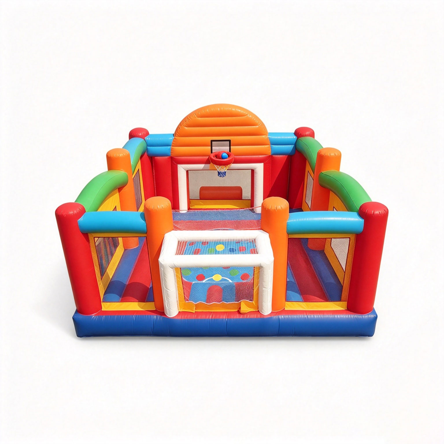 Inflatable Ultimate Sports Challenge Backetball Football Badminton Court game - Image 4