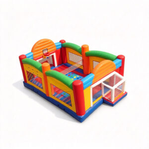 Inflatable Ultimate Sports Challenge Backetball Football Badminton Court game