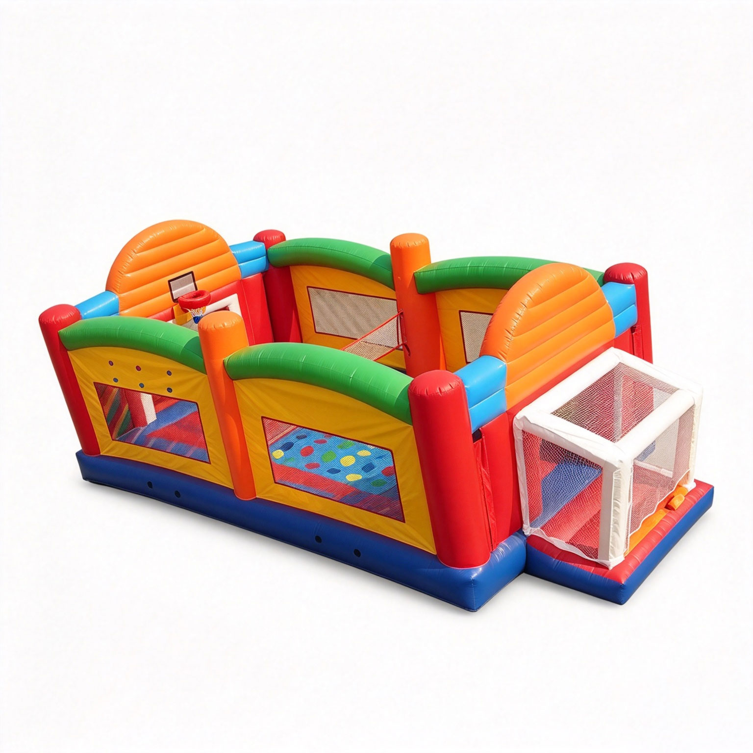 Inflatable Ultimate Sports Challenge Backetball Football Badminton Court game - Image 2