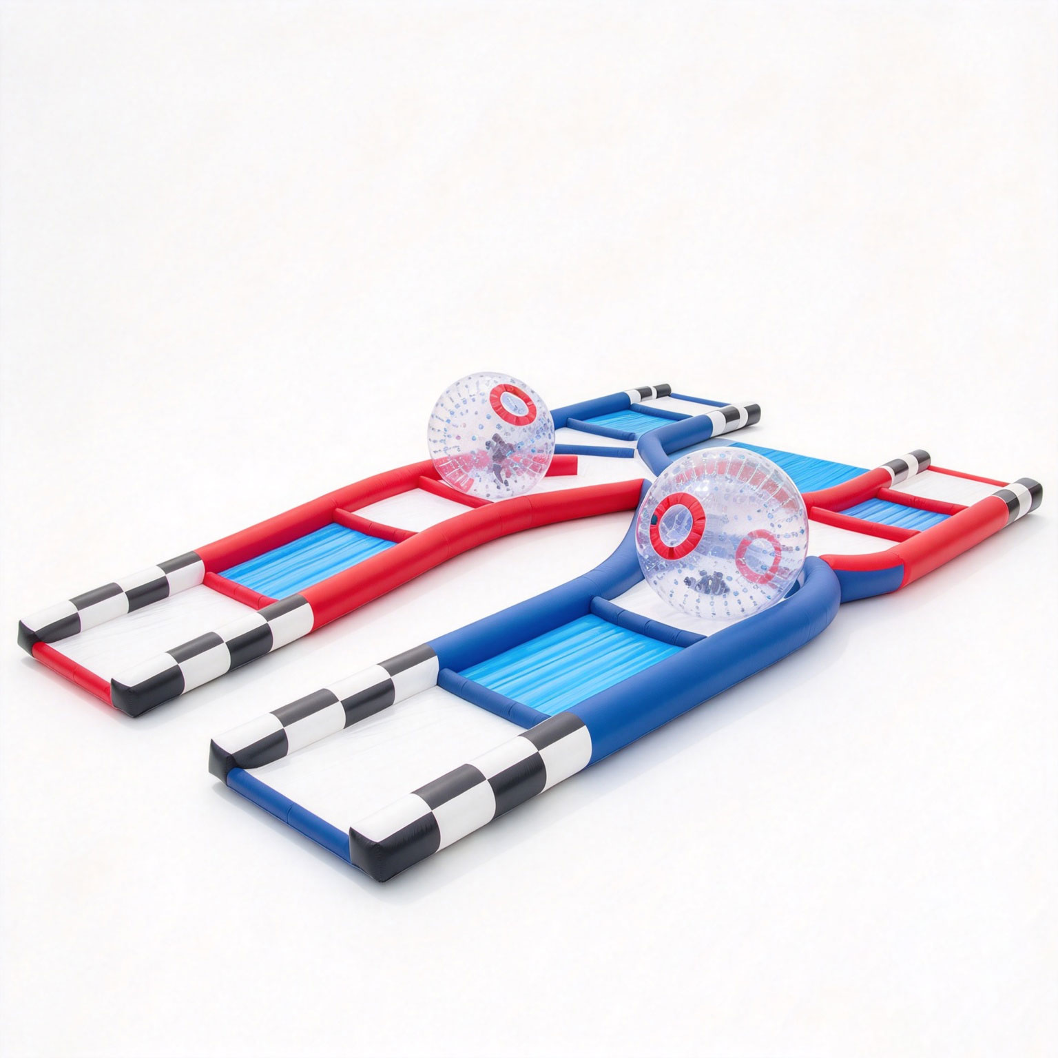 Inflatable Outdoor Hamster Ball Track Game Cross Collision Course Inflatable Sport Game Inflatables for Adults - Image 2
