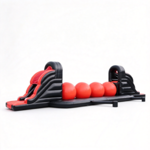 Red Black Extreme Ball Run Inflatable Wipeout Sport Game