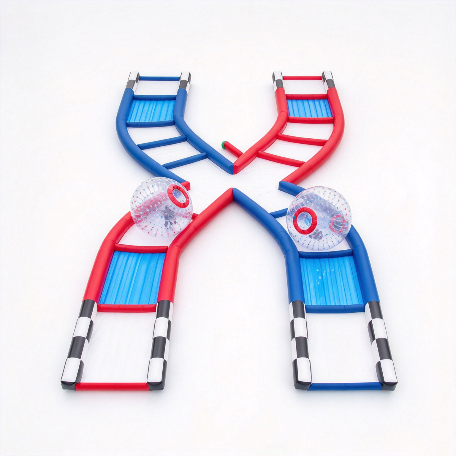 Inflatable Outdoor Hamster Ball Track Game Cross Collision Course Inflatable Sport Game Inflatables for Adults - Image 3