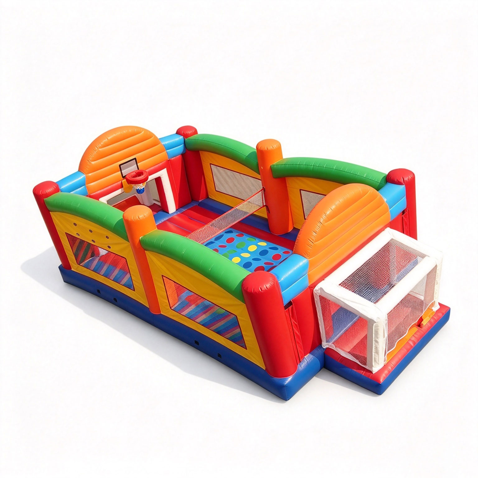 Inflatable Ultimate Sports Challenge Backetball Football Badminton Court game - Image 3