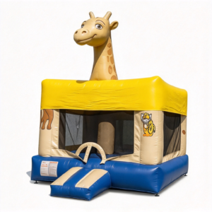 Giraffe Bounce House Combo for Preschool Playgrounds