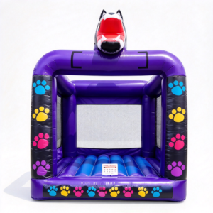 Paw Print Dog Bounce House for Backyard Parties