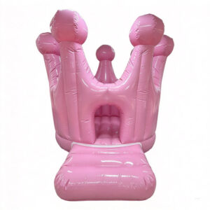 Baby Pink Gloss Crown Shaped Bouncy Castle