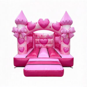 Girls Bows Curved Arch Bouncy Castle