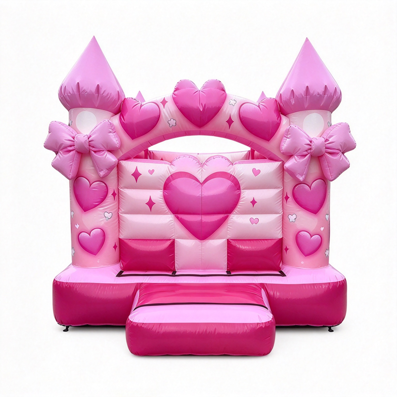 Girls Bows Curved Arch Bouncy Castle - Image 2