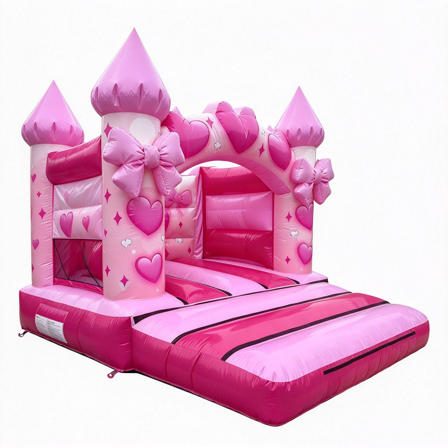 Girls Bows Curved Arch Bouncy Castle - Image 3