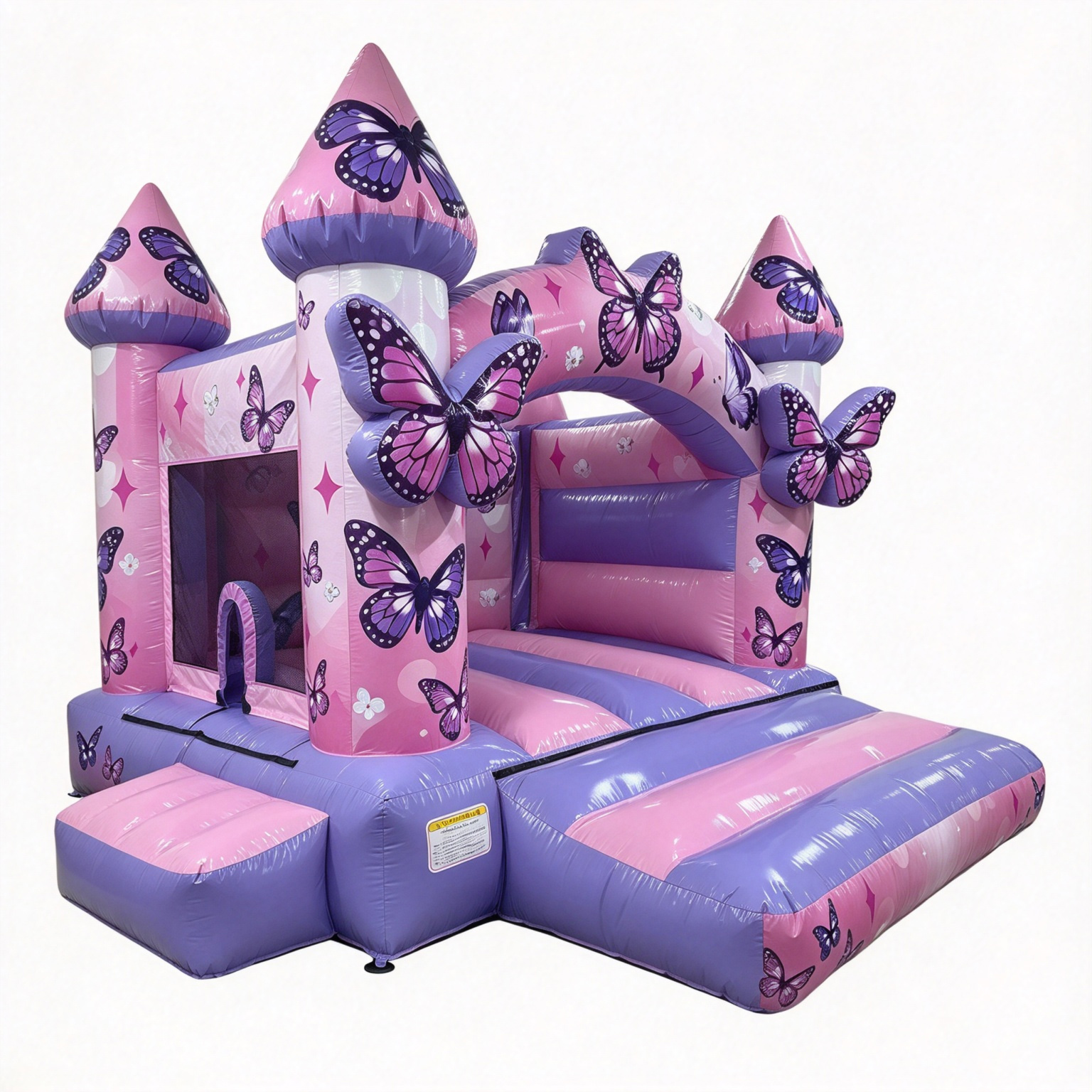 Girls Butterfly Curved Arch Bouncy Castle - Image 3
