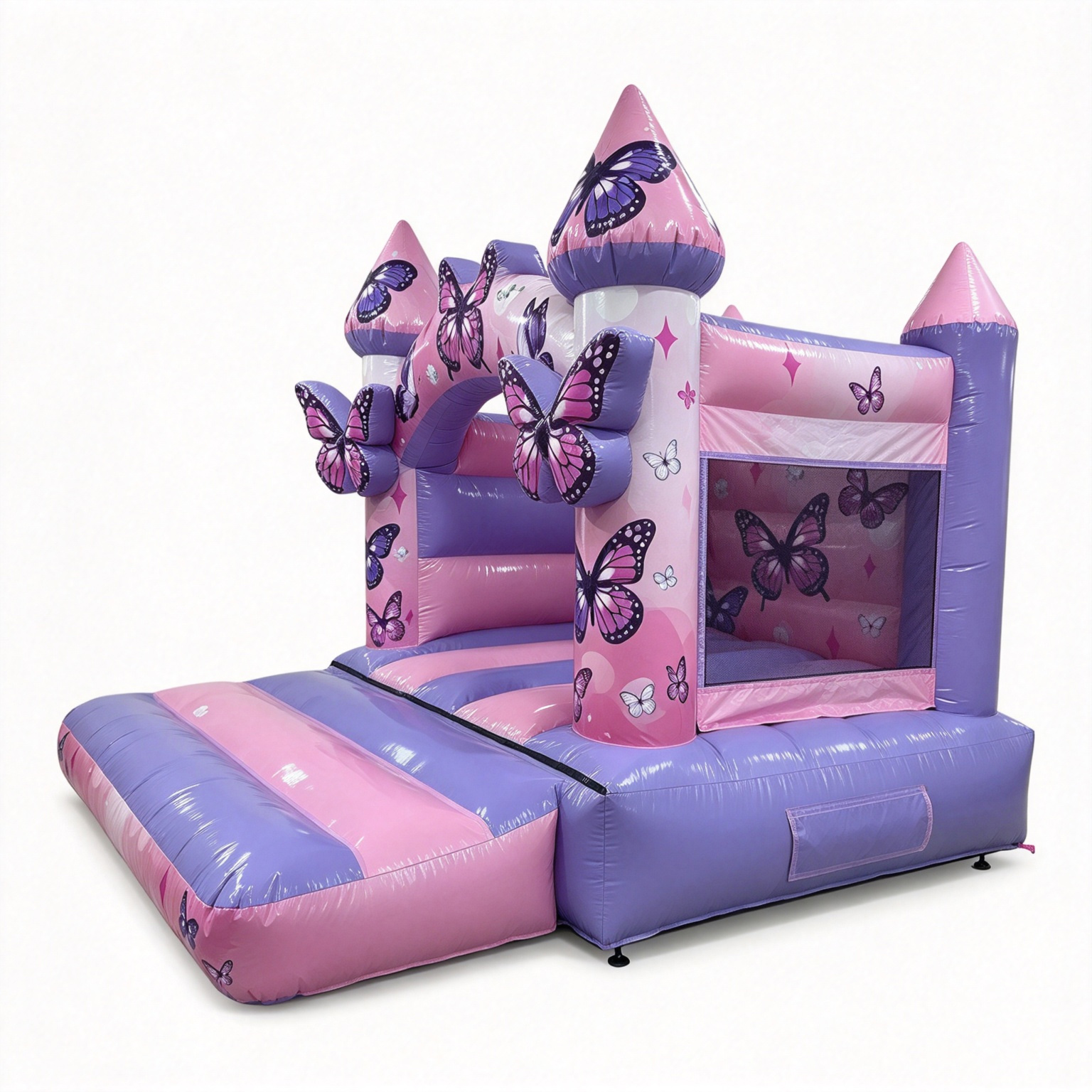 Girls Butterfly Curved Arch Bouncy Castle - Image 4