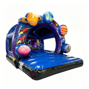 Round 3D Space Bouncy Castle