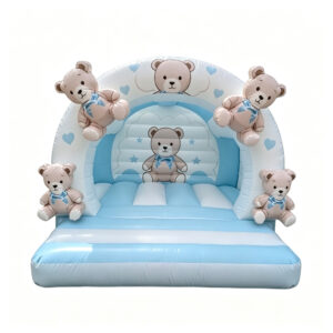 Rounded 3D Teddy Bear Bouncy Castle
