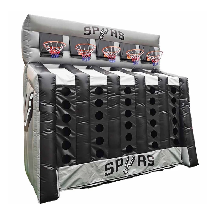 5 Hoop Inflatable Basketball Game Connect 4 - Image 4