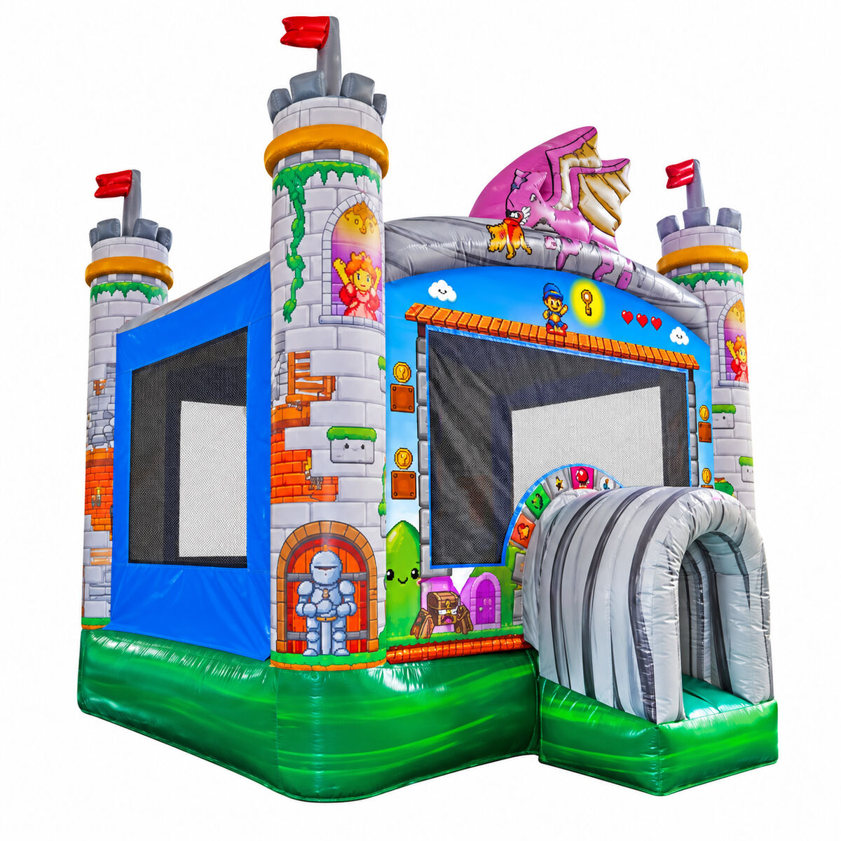 Video Game Castle Inflatable Bounce House - Image 3
