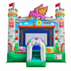 Video Game Castle Inflatable Bounce House