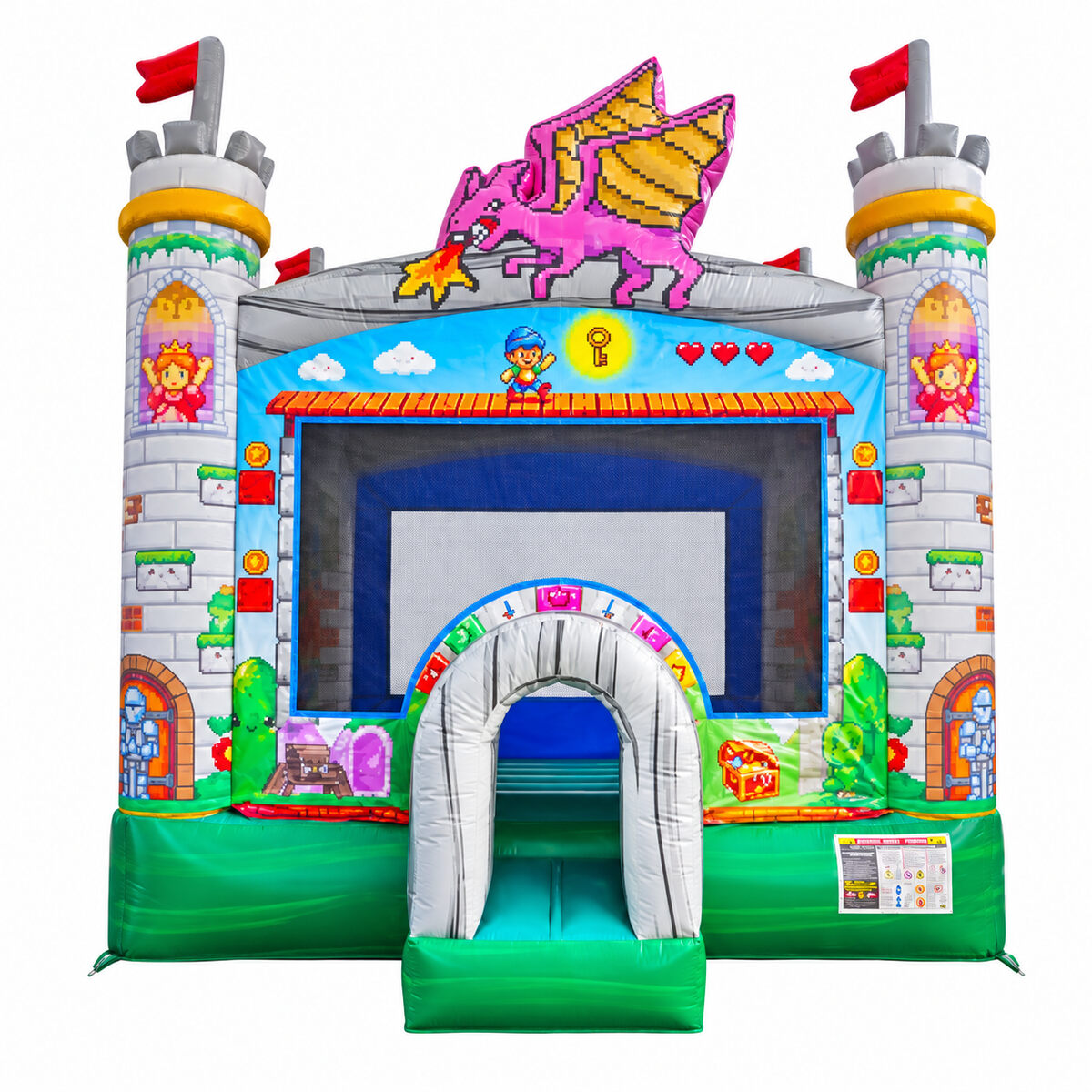 Video Game Castle Inflatable Bounce House