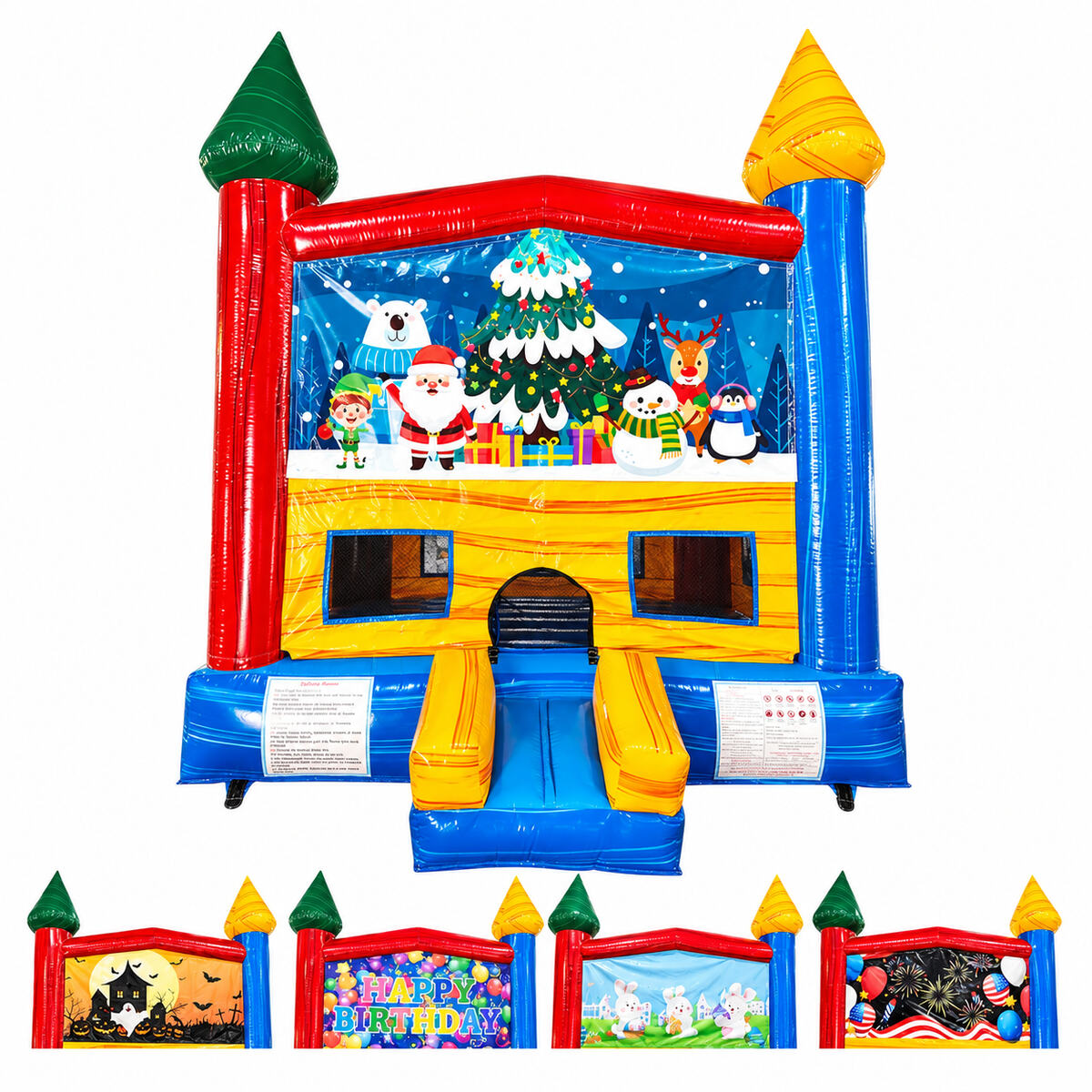 Seasonal Sampler Panel Bounce House – Commercial Holiday & Event Inflatable - Image 4