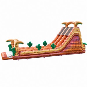 Desert Cactus Theme Double Lane Inflatable Slide for Birthday Celebrations - Image 2