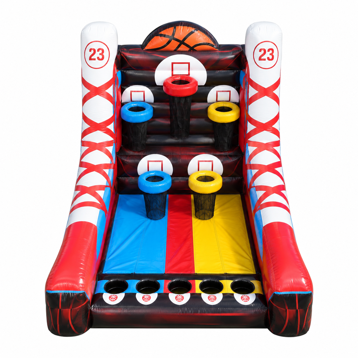Multi-Level Inflatable Basketball Shooting Game for Themed Play Areas - Image 2